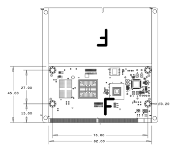 Mechanical Drawing - MYIR MYC-JX8MPQ CPU Modules